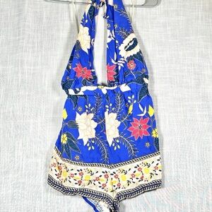 Forever 21  Blue Floral Romper